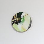 Jildau Nijboer, painting tableau, circular shape green