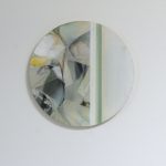 Jildau Nijboer, painting tableau, circle soft green