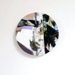 Jildau Nijboer, contemporary painting, circle shape contrast